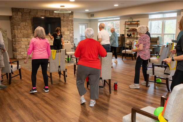 senior fitness class