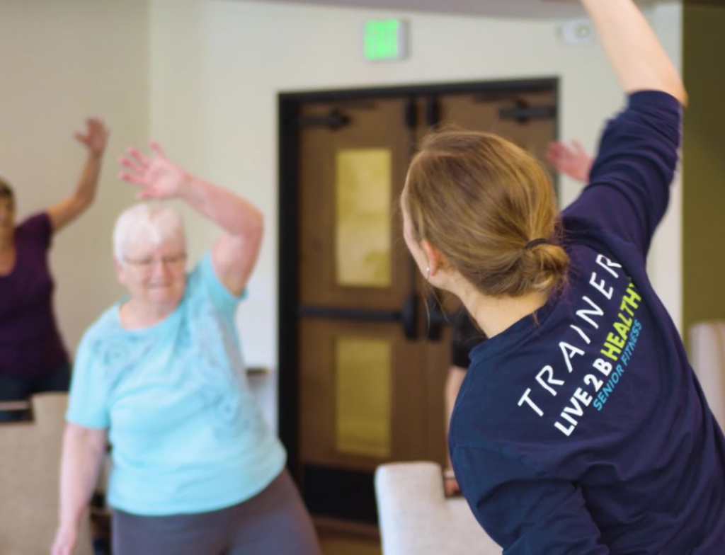 L2BH Trainer leading Group Senior Fitness Class